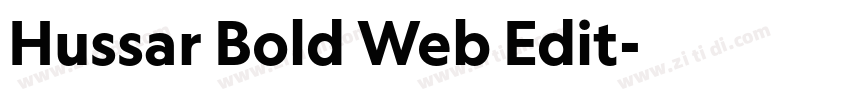 Hussar Bold Web Edit字体转换